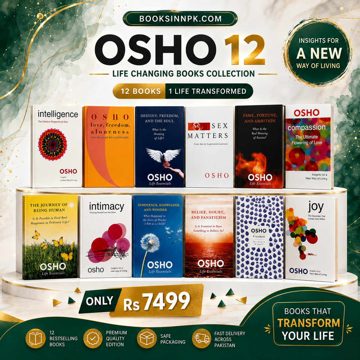 OSHO 12 Life Changing Books Collection