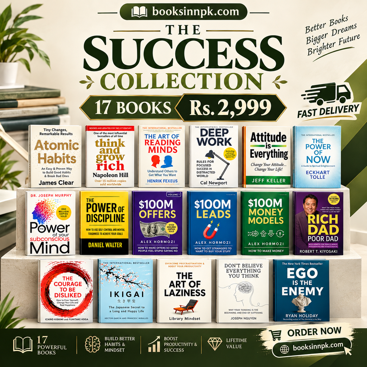 Invest In yourself deal : 15+(2 Gift books) 17 books